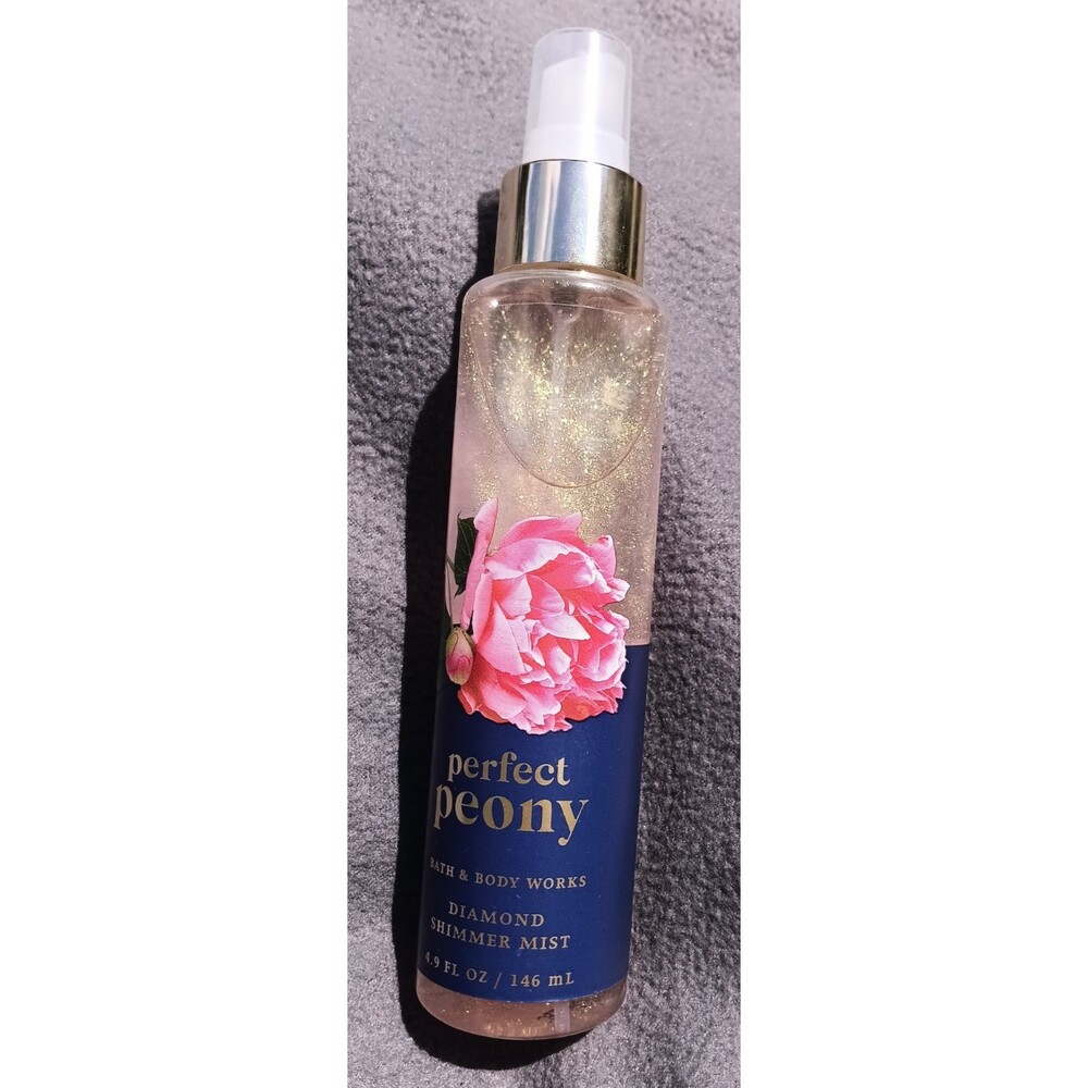 Bath & Body Works Perfect Peony Diamond Shimmer Mist HTF Retired 4.9oz